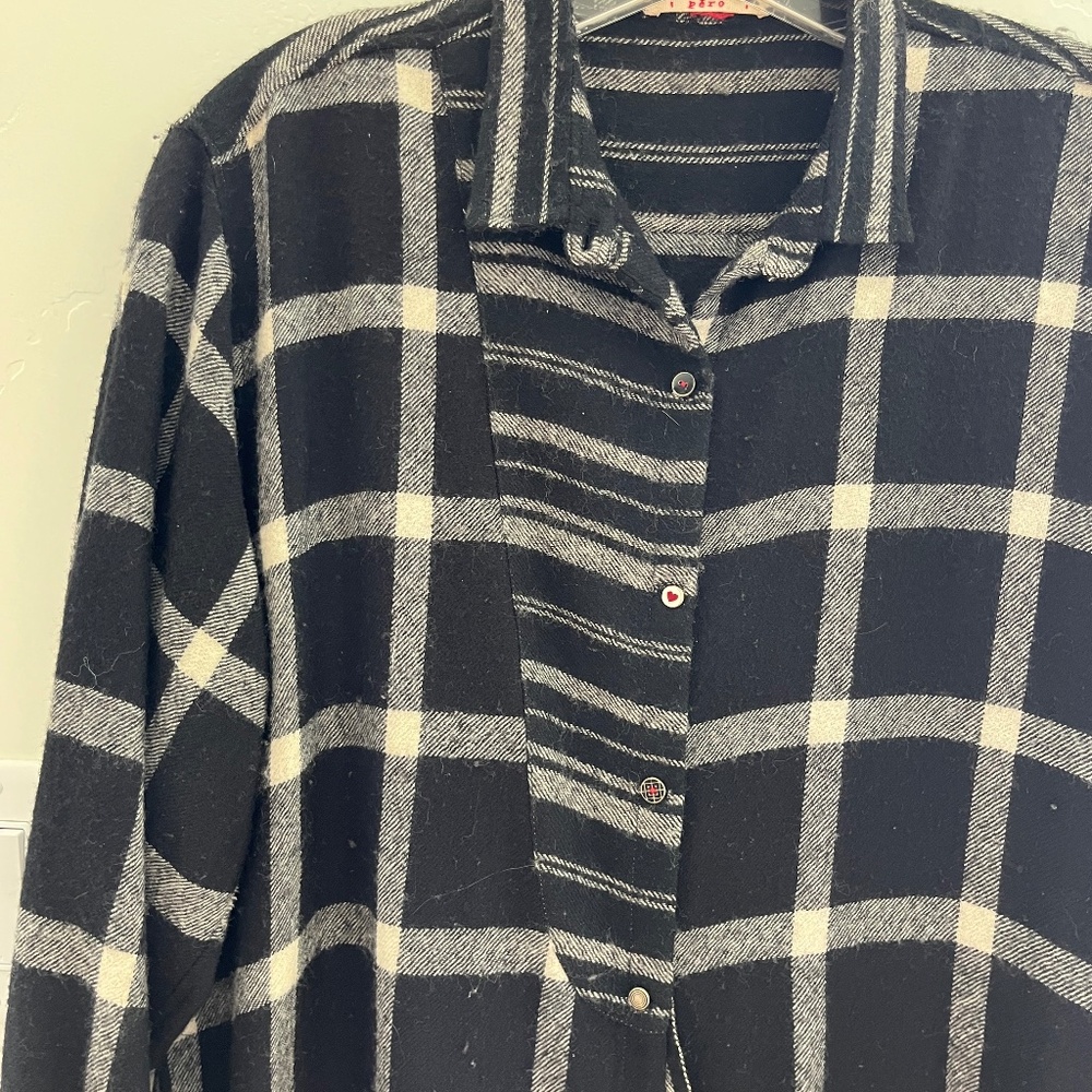 Pero wool oversized button up tunic size 44 - Picture 3 of 11